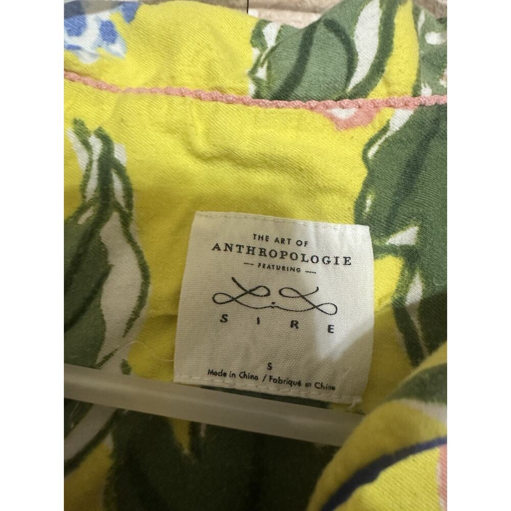 Anthropologie Pajama SET Lil Sire Tigresa Flannel Sleep PJS Womens Size S Cozy - Picture 13 of 16